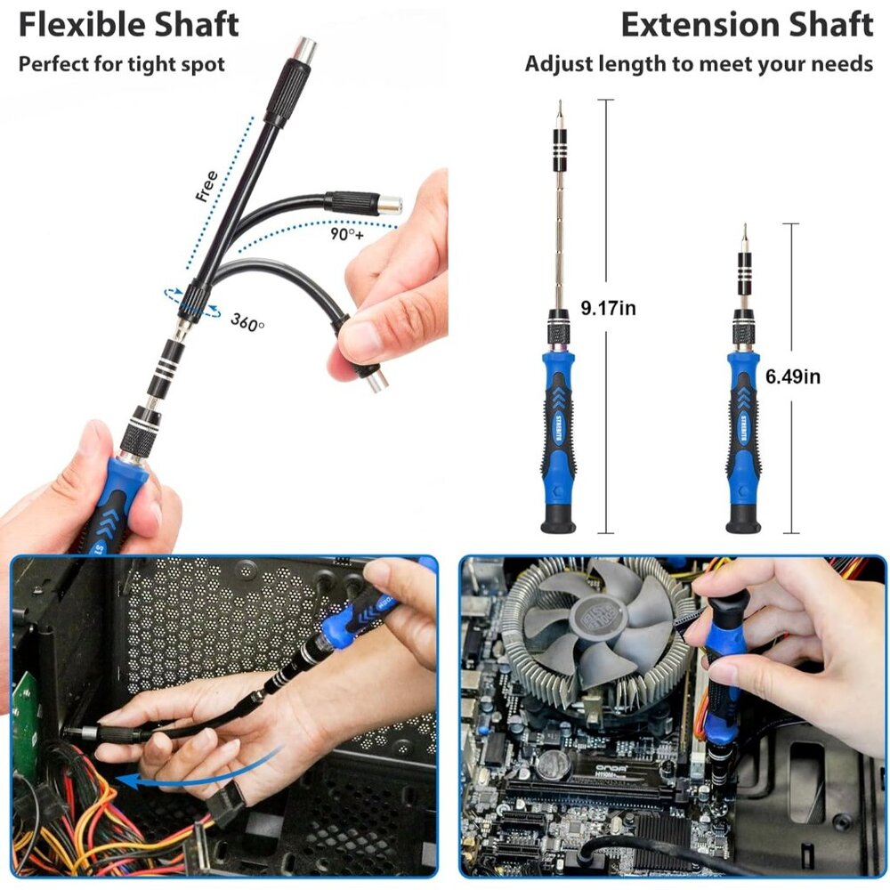 Electronics Precision Screwdriver Sets 142-Piece with 120 Bits Magnetic Repair T - Picture 4 of 8